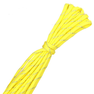 10 M atstarojošs Paracord 550 vads, 7 stieņu 4 mm telts virve kempinga izdzīvošanas piederumi, brīdinājuma izpletņa līnija pārgājienu nojumes aukla