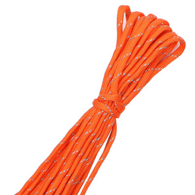 10 M atstarojošs Paracord 550 vads, 7 stieņu 4 mm telts virve kempinga izdzīvošanas piederumi, brīdinājuma izpletņa līnija pārgājienu nojumes aukla