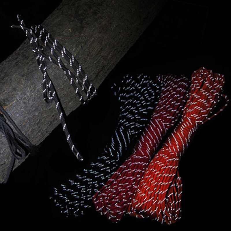 10 M atstarojošs Paracord 550 vads, 7 stieņu 4 mm telts virve kempinga izdzīvošanas piederumi, brīdinājuma izpletņa līnija pārgājienu nojumes aukla