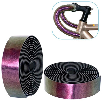 Šosejas velosipēda roktura stieņa lentes velosipēda Aurora hameleona siksna amortizējoša pretslīdes PU+EVA izliekta kāta aptinums velosipēdu piederumi