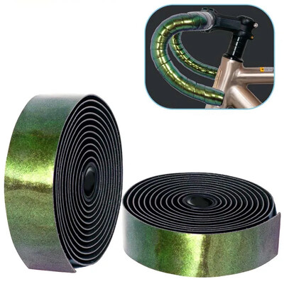 Šosejas velosipēda roktura stieņa lentes velosipēda Aurora hameleona siksna amortizējoša pretslīdes PU+EVA izliekta kāta aptinums velosipēdu piederumi