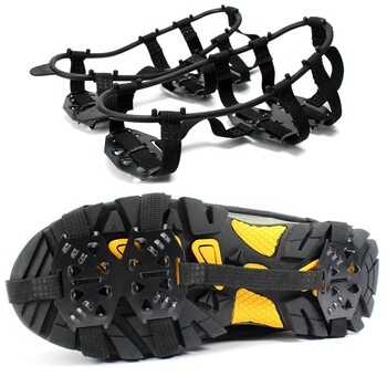 1 ζευγάρι Κάλυμμα παπουτσιών ML Crampons 24 δόντια Αντιολισθητικές λαβές πάγου Gripper Παπούτσια Μπότα πεζοπορίας Παπούτσια αναρρίχησης στον πάγο Spikes Climbing Chain