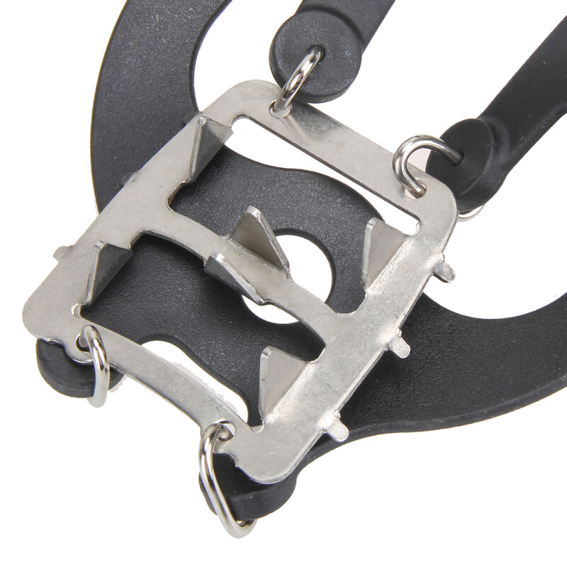 Противоплъзгащи се щипки за лед за ботуши Обувки 18 шипове от неръждаема стомана Сцепление Снежни ръкохватки за сняг Туризъм Риболов на лед Алпинизъм