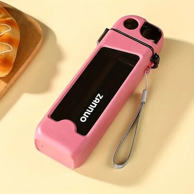 Jauns kvadrātveida sporta kauss augsta izskata līmeņa pārnēsājams studentu pieaugušo bērnu vīriešu ietilpības plastmasas augstas temperatūras salmu kauss