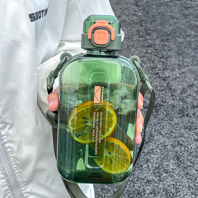 Jauns kvadrātveida sporta kauss augsta izskata līmeņa pārnēsājams studentu pieaugušo bērnu vīriešu ietilpības plastmasas augstas temperatūras salmu kauss