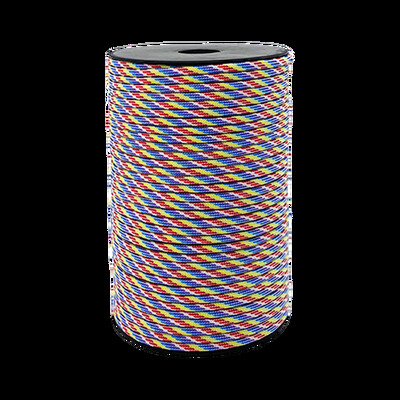 100 M/328 pēdas uz vārpstas uzstādīta 550 gabarīta 9 dzīslu lietussarga virve 4 mm izpletņa virve rokassprādze pīta stiepļu telts vilkšanas virve vēja virve