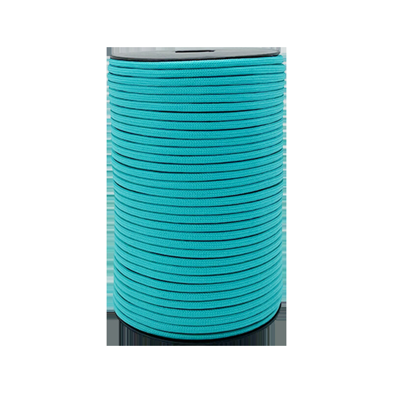 100 M/328 pēdas uz vārpstas uzstādīta 550 gabarīta 9 dzīslu lietussarga virve 4 mm izpletņa virve rokassprādze pīta stiepļu telts vilkšanas virve vēja virve