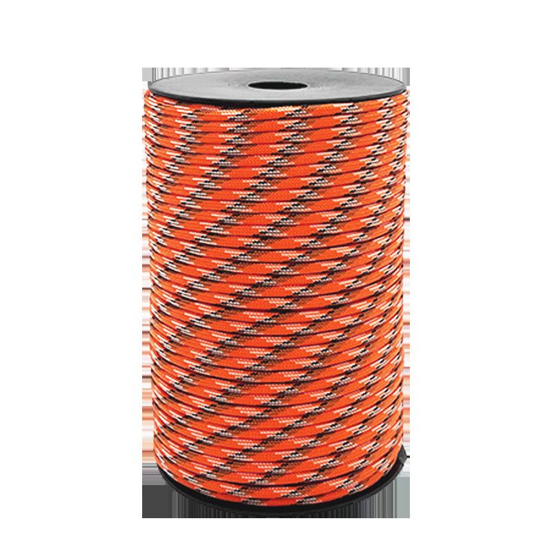 100 M/328 pēdas uz vārpstas uzstādīta 550 gabarīta 9 dzīslu lietussarga virve 4 mm izpletņa virve rokassprādze pīta stiepļu telts vilkšanas virve vēja virve