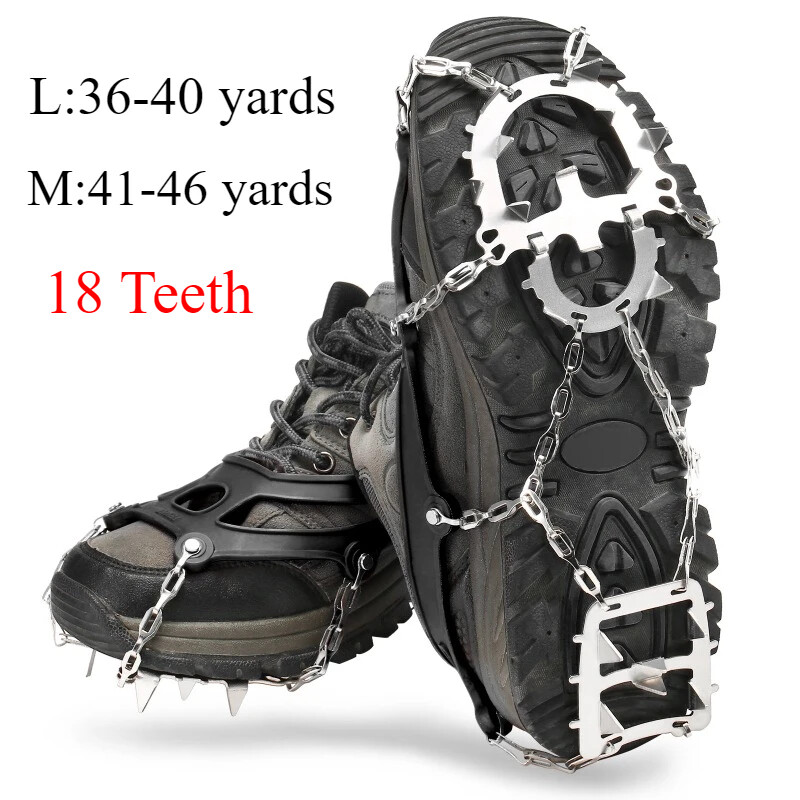 1 paar jäähaarats nael jalatsite jaoks libisemisvastane matkamine ronimine lumenaelad krampid Klambrid kett küünised käepidemed saapad kate