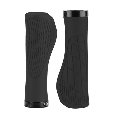 MTB velosipēda rokturi Triecienizturīgi velosipēda stūres pārsega pretslīdes bloķēšana uz velosipēda roktura aproces Ergonomiski riteņbraukšanas gumijas bumbiņu roktura rokturi