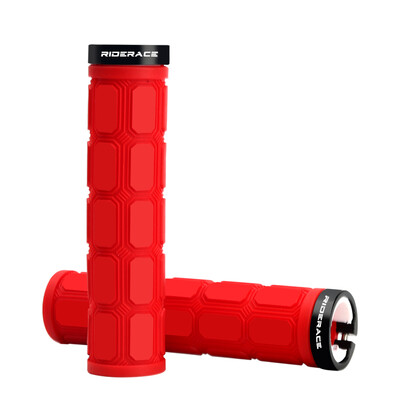 RIDERACE kalnu velosipēda stūres rokturu slēdzene uz MTB velosipēda roktura pārsega gumijas triecienizturīgi, neslīdoši, ergonomiski riteņbraukšanas rokturi