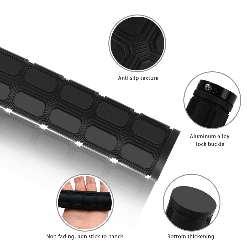 RIDERACE kalnu velosipēda stūres rokturu slēdzene uz MTB velosipēda roktura pārsega gumijas triecienizturīgi, neslīdoši, ergonomiski riteņbraukšanas rokturi