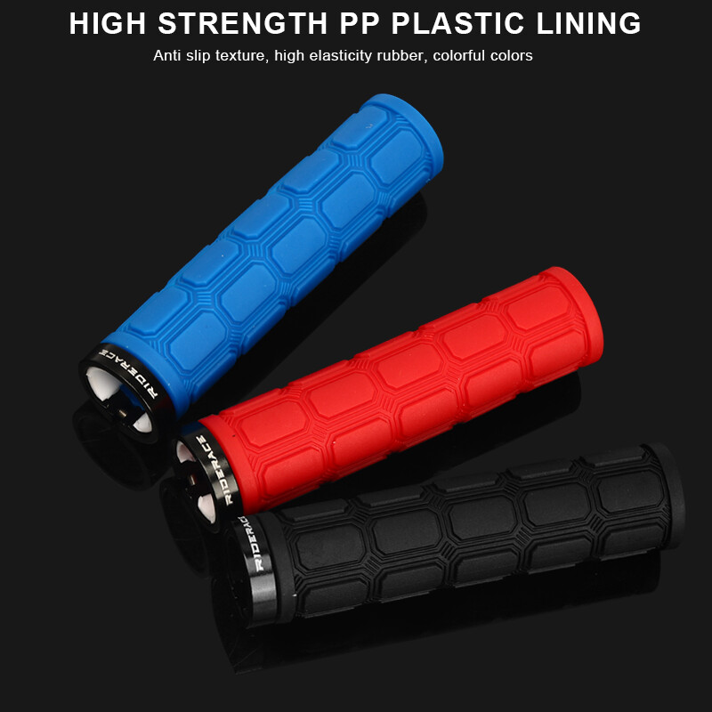 RIDERACE kalnu velosipēda stūres rokturu slēdzene uz MTB velosipēda roktura pārsega gumijas triecienizturīgi, neslīdoši, ergonomiski riteņbraukšanas rokturi