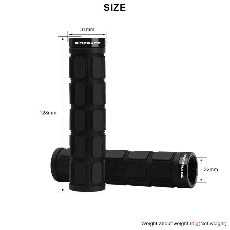 RIDERACE kalnu velosipēda stūres rokturu slēdzene uz MTB velosipēda roktura pārsega gumijas triecienizturīgi, neslīdoši, ergonomiski riteņbraukšanas rokturi