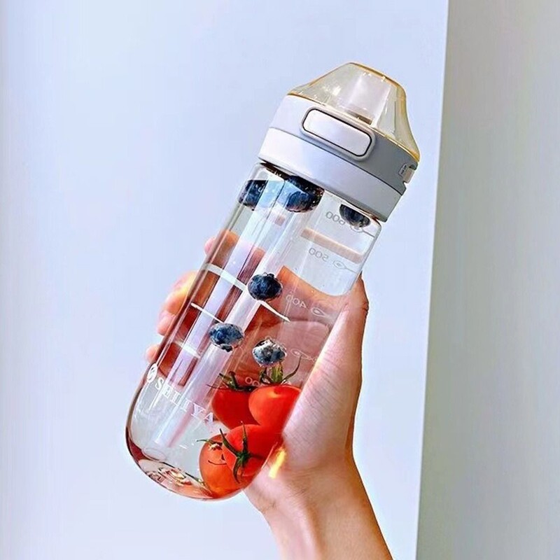 Plastmasas ūdens pudele dzeršanai Pārnēsājama sporta tējas kafijas tase Virtuves instrumenti Bērnu ūdens pudele skolai