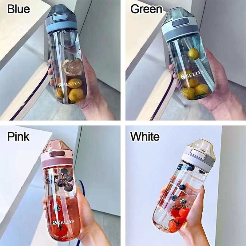 Plastmasas ūdens pudele dzeršanai Pārnēsājama sporta tējas kafijas tase Virtuves instrumenti Bērnu ūdens pudele skolai