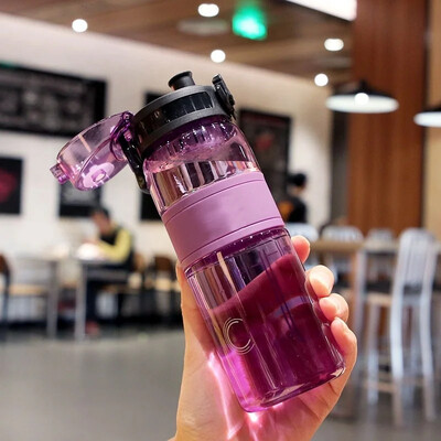 500 ML sportska čaša za vodu Plastična prijenosna posuda za vodu Studentska šalica za parove Sportska boca vode velikog kapaciteta za putovanja na otvorenom