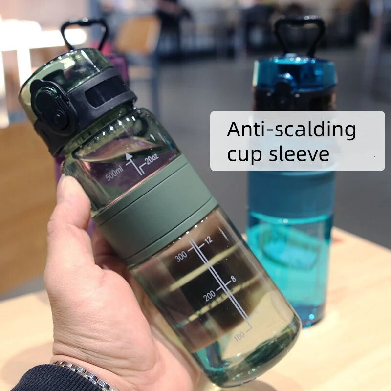 500 ML sportska čaša za vodu Plastična prijenosna posuda za vodu Studentska šalica za parove Sportska boca vode velikog kapaciteta za putovanja na otvorenom