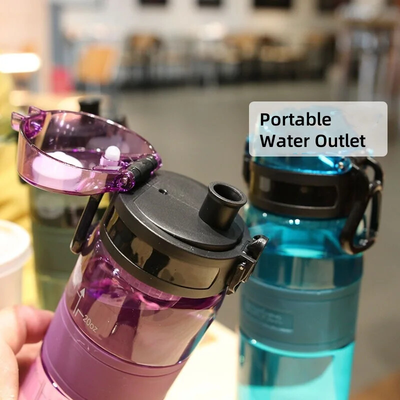 500 ML sportska čaša za vodu Plastična prijenosna posuda za vodu Studentska šalica za parove Sportska boca vode velikog kapaciteta za putovanja na otvorenom