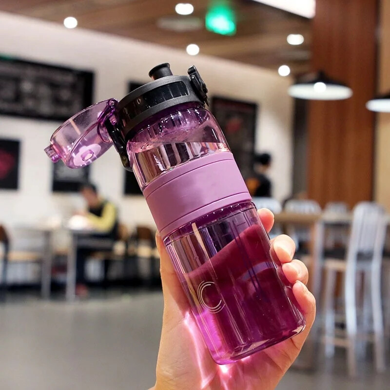 500 ML sportska čaša za vodu Plastična prijenosna posuda za vodu Studentska šalica za parove Sportska boca vode velikog kapaciteta za putovanja na otvorenom