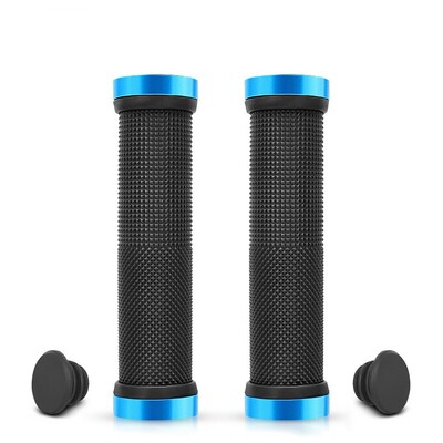 PE gumijas MTB rokturi sakausējuma aproces Divpusēja slēdzene velosipēda rokturis rokturis pret slīdēšanu riteņbraukšanai stūres piedurkne BMX velosipēda piederumi