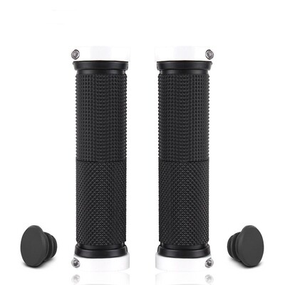 PE gumijas MTB rokturi sakausējuma aproces Divpusēja slēdzene velosipēda rokturis rokturis pret slīdēšanu riteņbraukšanai stūres piedurkne BMX velosipēda piederumi