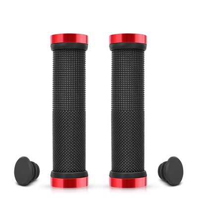 PE gumijas MTB rokturi sakausējuma aproces Divpusēja slēdzene velosipēda rokturis rokturis pret slīdēšanu riteņbraukšanai stūres piedurkne BMX velosipēda piederumi