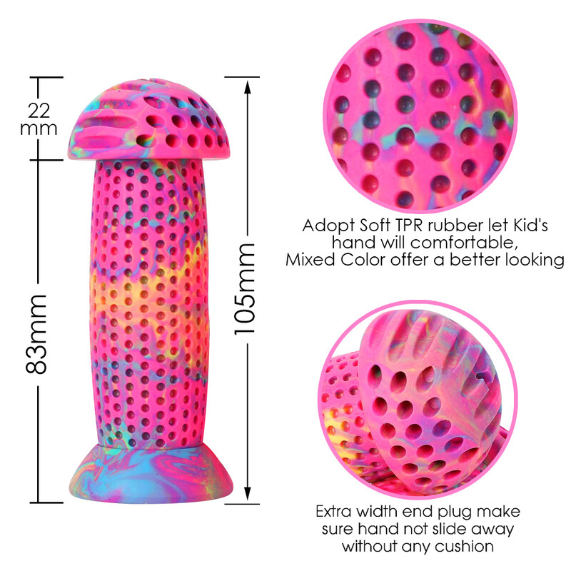 2gab Gumijas rokturis velosipēda roktura roktura roktura pārsegs pretslīdes trīsriteņa skeitborda skrejriteņa stūre bērniem bērniem riteņbraukšanai