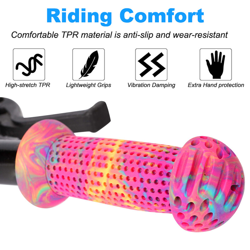 2gab Gumijas rokturis velosipēda roktura roktura roktura pārsegs pretslīdes trīsriteņa skeitborda skrejriteņa stūre bērniem bērniem riteņbraukšanai