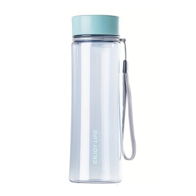 Pārnēsājams plastmasas ūdens glāze āra sporta ūdens glāze pārnēsājama virve, taisna glāze Plastmasas ērta glāze ar aizzīmogoto studentu