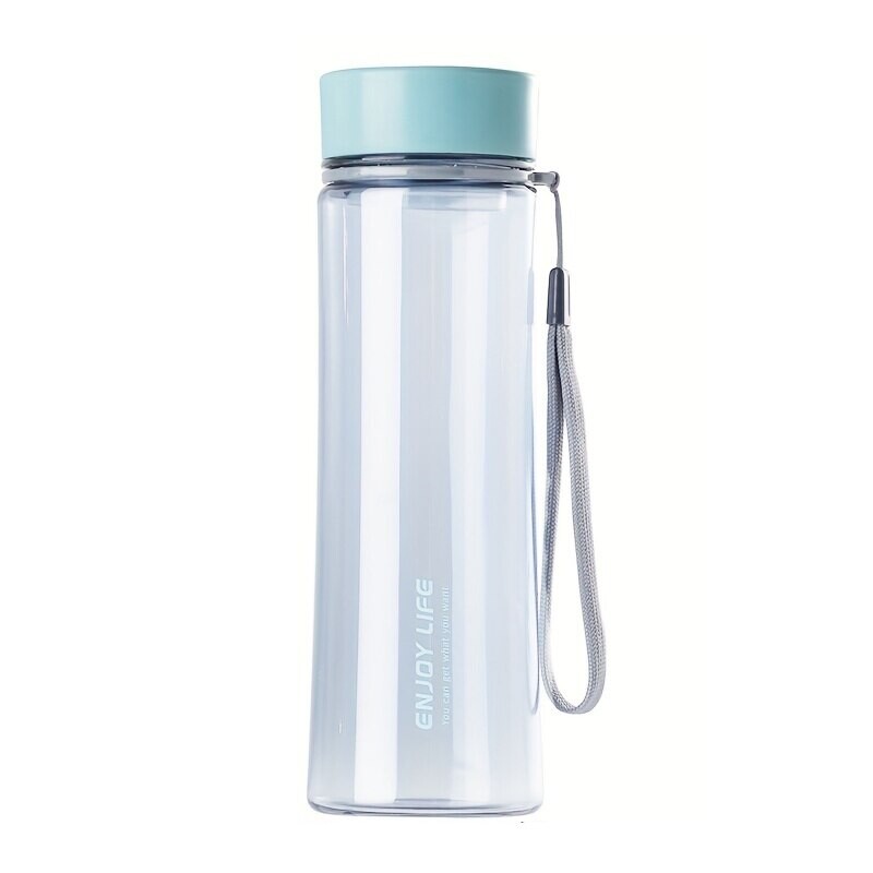 Pārnēsājams plastmasas ūdens glāze āra sporta ūdens glāze pārnēsājama virve, taisna glāze Plastmasas ērta glāze ar aizzīmogoto studentu