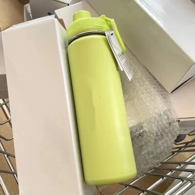 710 ml Lulu izolēts ūdens kauss sporta pudeles ūdens pudeles nerūsējošā tērauda tīra titāna vakuuma pārnēsājams necaurlaidīgs āra kauss