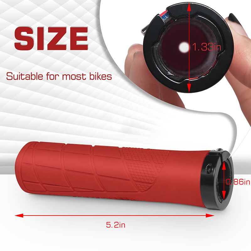 BUCKLOS Mtb rokturu slēdzene uz velosipēda rokturiem Ērts elektriskais skrejriteņa rokturis amortizējošs salokāms velosipēda rokturis Izturīgas Mtb aproces