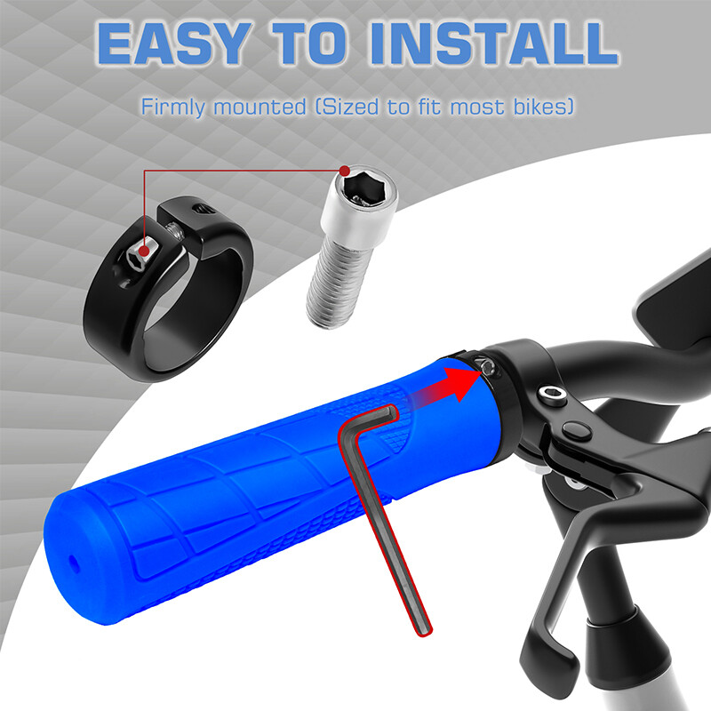 BUCKLOS Mtb rokturu slēdzene uz velosipēda rokturiem Ērts elektriskais skrejriteņa rokturis amortizējošs salokāms velosipēda rokturis Izturīgas Mtb aproces