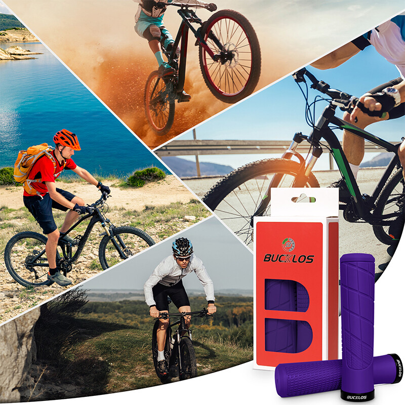 BUCKLOS Mtb rokturu slēdzene uz velosipēda rokturiem Ērts elektriskais skrejriteņa rokturis amortizējošs salokāms velosipēda rokturis Izturīgas Mtb aproces