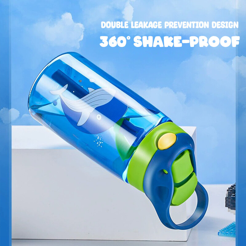 480 ml bērnu ūdens pudele ar salmiņiem bērniem ūdens sūcējs kauss bērniem plastmasas pudeles āra dzeršanai pudele skolēniem dzērienu trauki