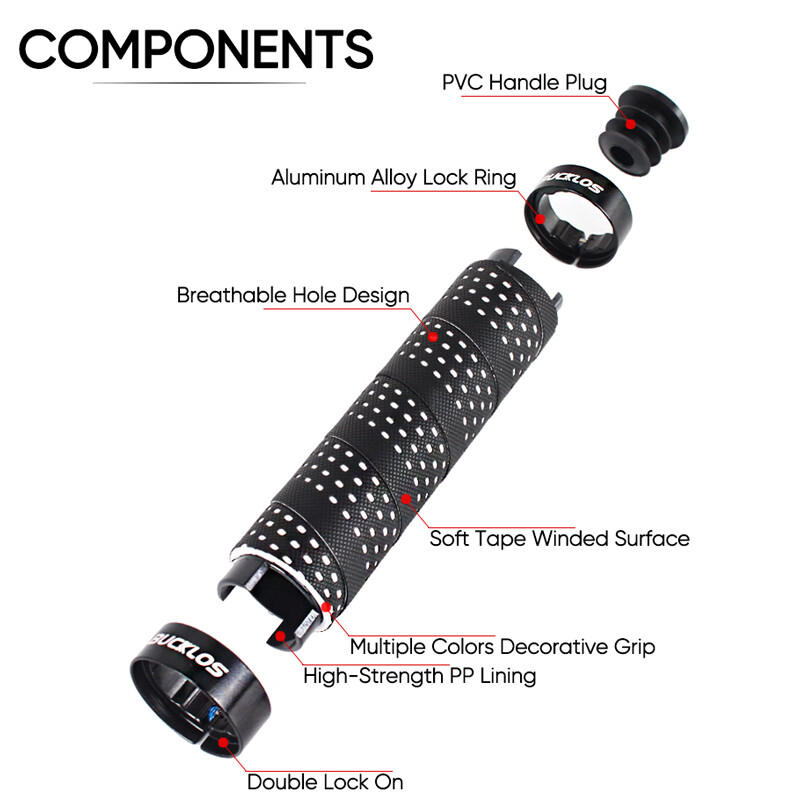 BUCKLOS Biciklističke ručke MTB upravljač Ručke zaključavanje Protuklizne Vodootporne MTB manžete Poklopac upravljača Ručke Šake Dodaci za bicikle