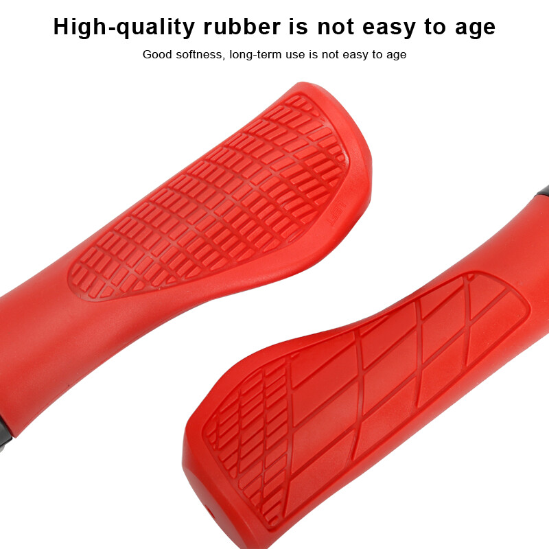 Velosipēdu rokturi mīksta gumija MTB kalnu velosipēdam Triecienizturīgs pretslīdes stūres pārsega slēdzene uz ergonomiskām riteņbraukšanas roktura daļām