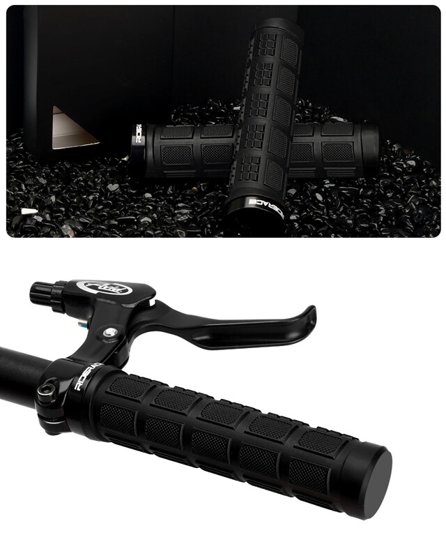 RIDERACE Ručke za brdske bicikle, protuklizne, izdržljive TPR gumene fiksne opreme, otporne na udarce Upravljač bicikla Poklopac za biciklističke ručke