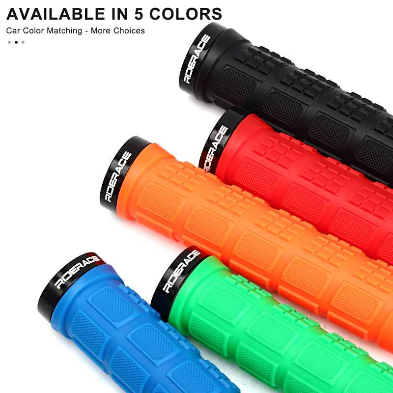 RIDERACE Ručke za brdske bicikle, protuklizne, izdržljive TPR gumene fiksne opreme, otporne na udarce Upravljač bicikla Poklopac za biciklističke ručke