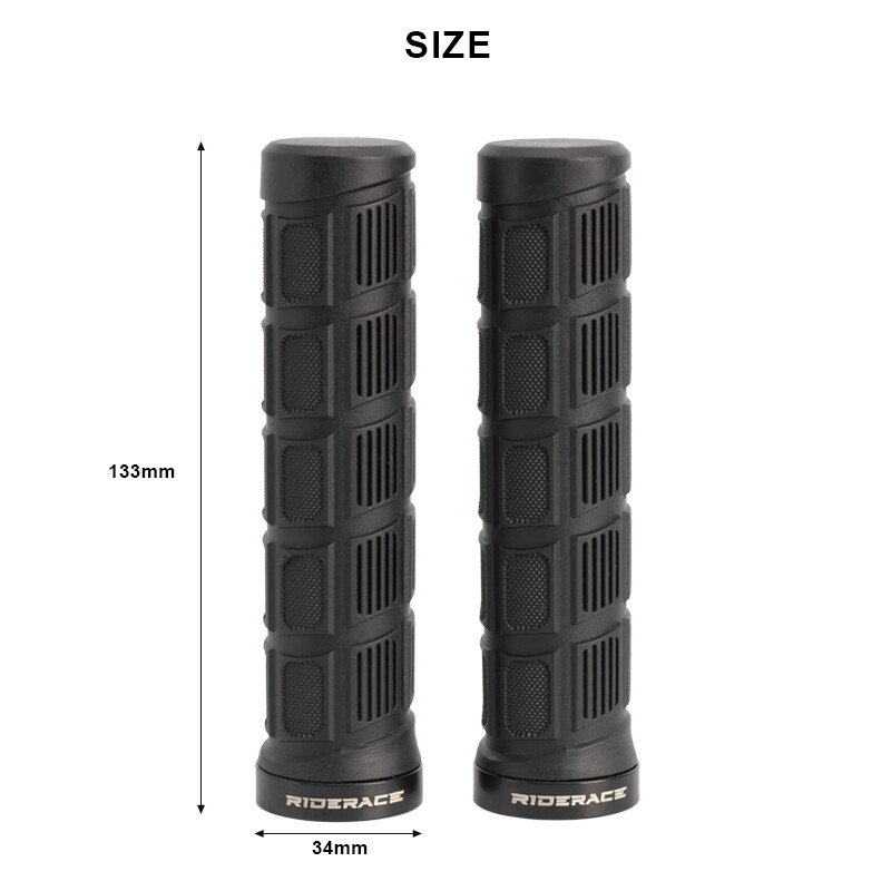 RIDERACE Ručke za brdske bicikle, protuklizne, izdržljive TPR gumene fiksne opreme, otporne na udarce Upravljač bicikla Poklopac za biciklističke ručke