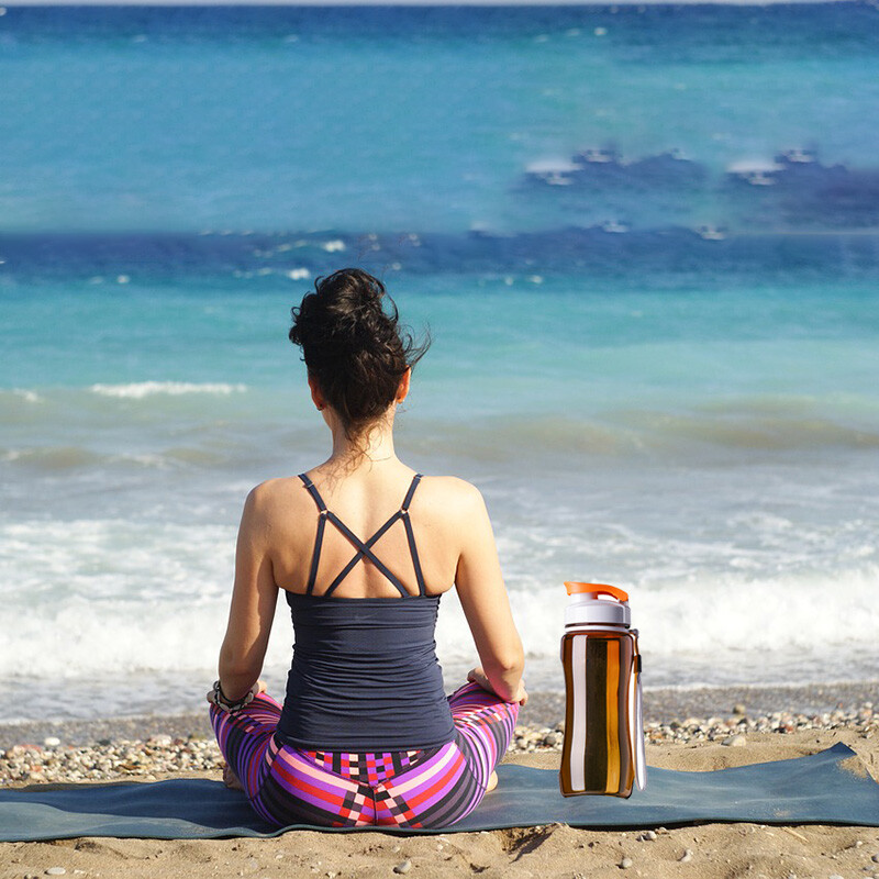 19 un 24 unces — sporta ūdens pudele, pārnēsājama noplūdes droša, kas paredzēta SportsTravel Space Bike pārgājieniem plastmasas ūdens pudeles dzērienu trauki