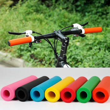 2 τμχ Λαβές τιμονιού ποδηλάτου Soft Silicone Outdoor MTB Road Bike Grips Sponge Cover Αντιολισθητική λαβή ισχυρής στήριξης Ποδηλατικό μέρος