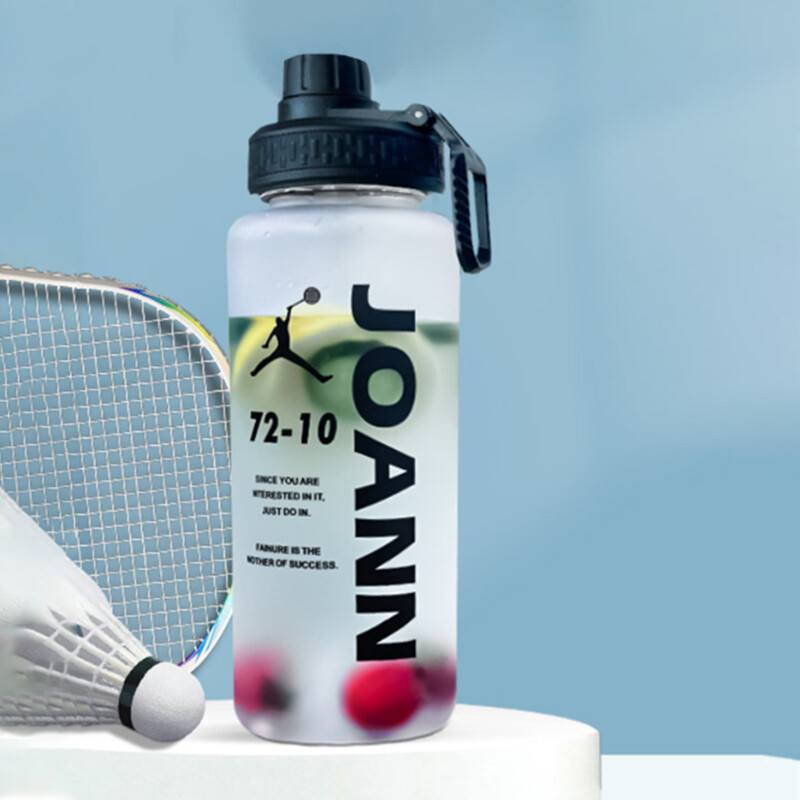 1000 ml sporta ūdens pudeles matēta kosmosa kauss liela ietilpība necaurlaidīgas dzeršanas pudeles āra ceļojumu tējkanna