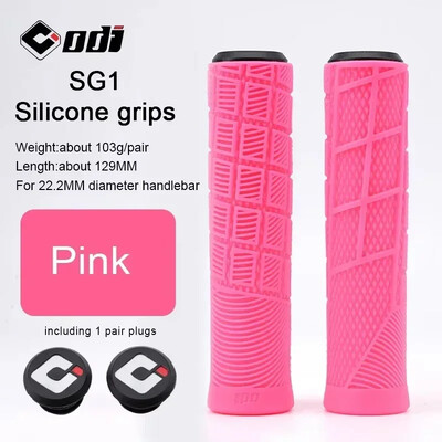 ODI silikona velosipēda stūres rokturi MTB pretslīdes velosipēda stūres pārsegs amortizators kalnu salokāms BMX riteņbraukšanas roktura aproce
