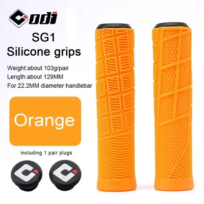 ODI silikona velosipēda stūres rokturi MTB pretslīdes velosipēda stūres pārsegs amortizators kalnu salokāms BMX riteņbraukšanas roktura aproce