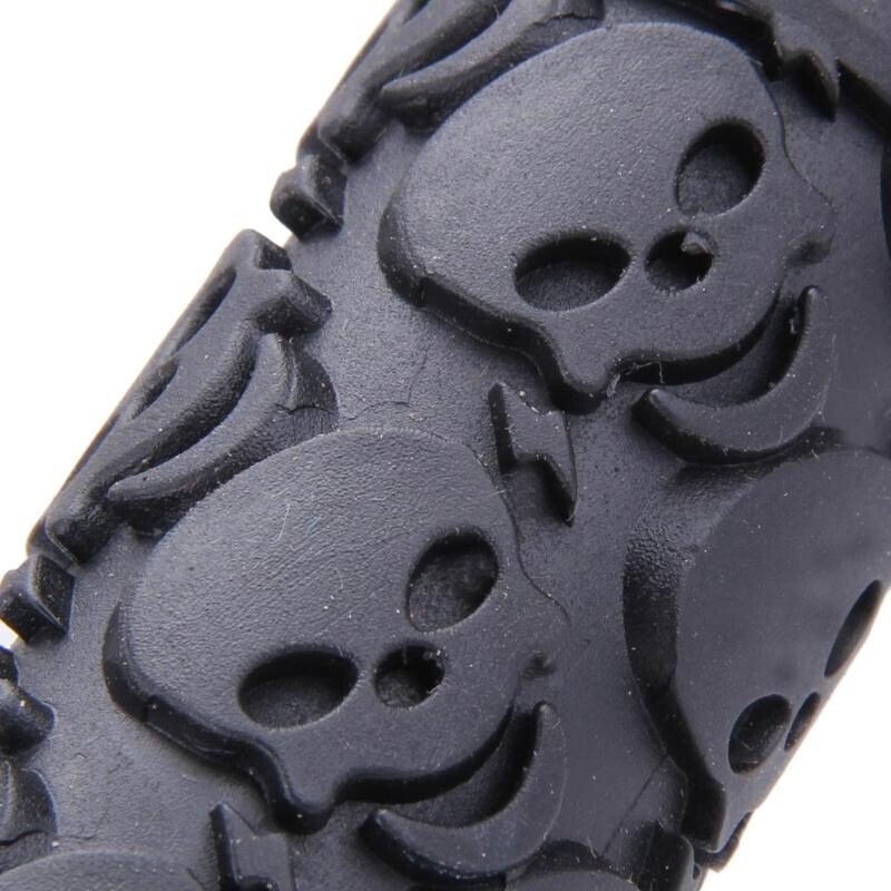 Velosipēdu stūres rokturis gumijas pretslīdēšanas MTB kalnu šosejas velosipēdi slēdzami roktura rokturi Galvaskausa stila Sūkļa velosipēda piederumu daļas