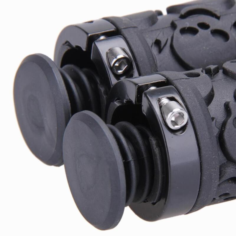 Velosipēdu stūres rokturis gumijas pretslīdēšanas MTB kalnu šosejas velosipēdi slēdzami roktura rokturi Galvaskausa stila Sūkļa velosipēda piederumu daļas