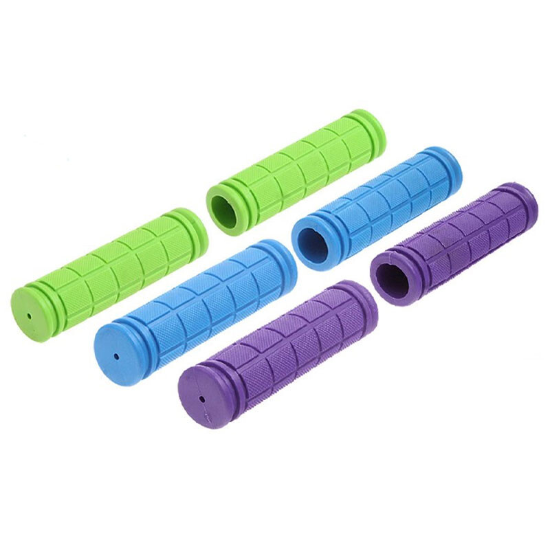 1 pair velosipēda stūres rokturi Gumijas mīksta, neslīdoša triecienizturīga kalnu salokāmā velosipēda roktura stienis pretslīdēšanas velosipēdu piederumi