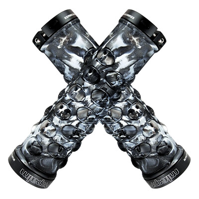 Propalm kalnu velosipēda rokturi, neslīdoši ērti stūres pārsegi gumijas pārsegi ar alumīnija bloķēšanas gredzeniem, velosipēdu daļas